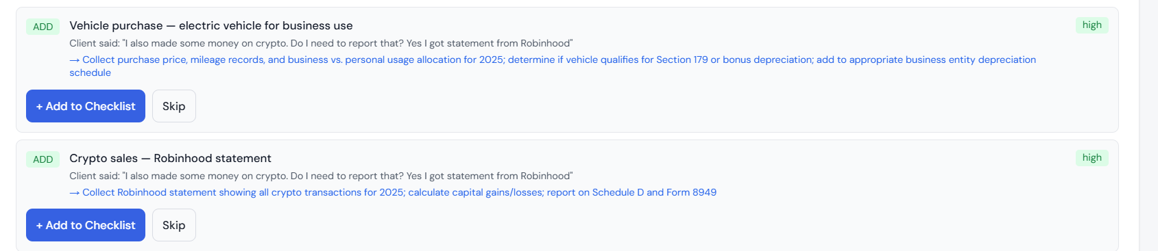Live Intake Results panel updating in NILA (screenshot)